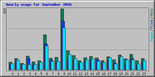 Hourly usage for September 2026